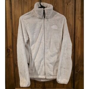 The North Face Osito Fleece Jacket‎ Womens Small Cream Good Full Zip Soft Plush